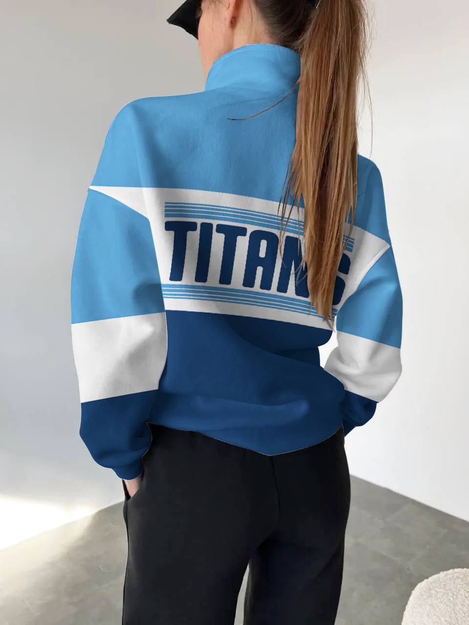 Tennessee Titans Casual Colorful Stand Collar Sweatshirt AZBTSCSW000284