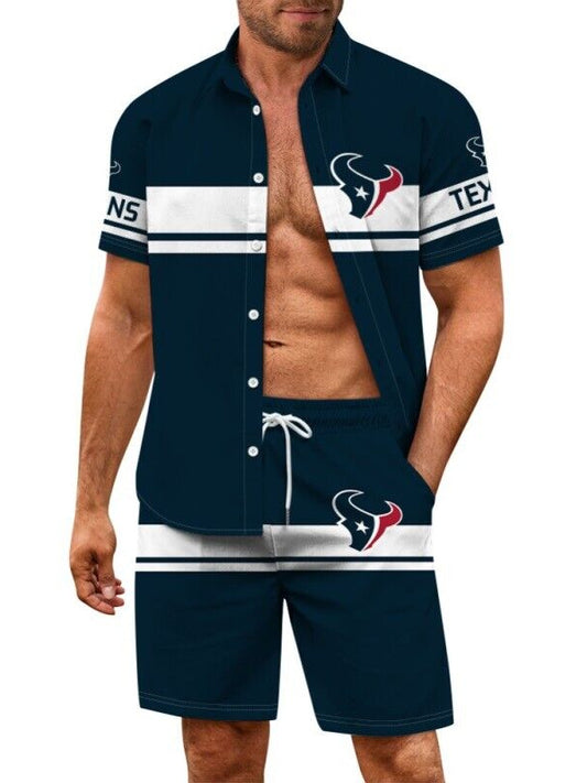Houston Texans Combo Hawaiian Shirt and Shorts AZBTHWSS000188