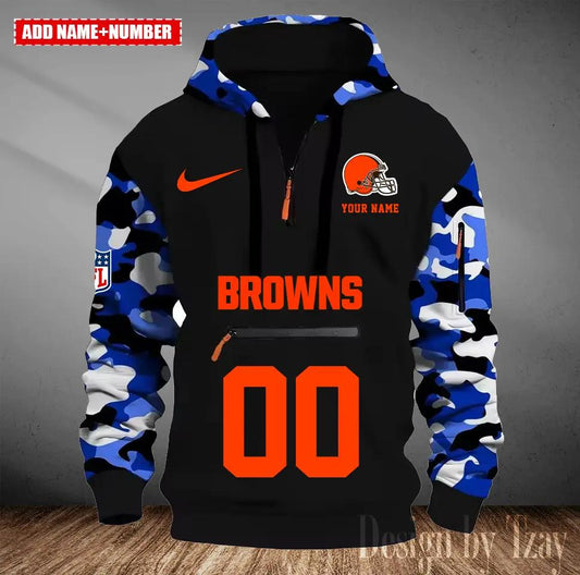 Cleveland Browns Camouflage Hooded Sweatshirt HA07