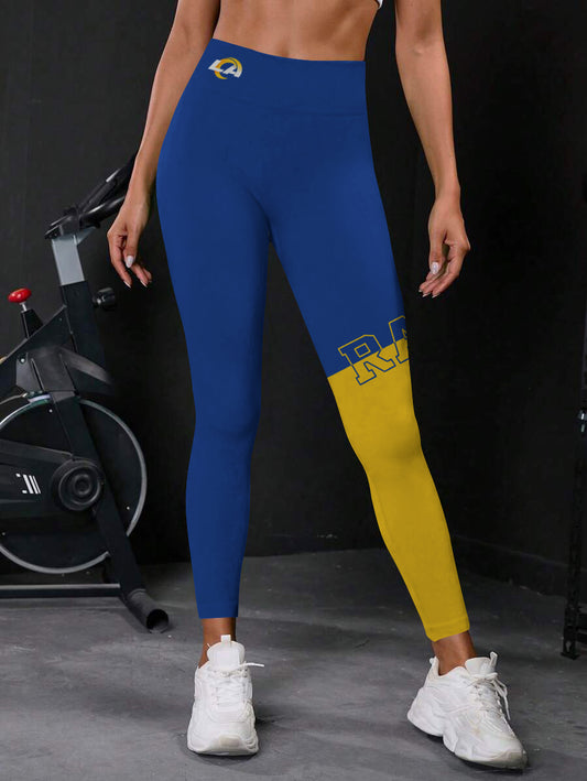 Los Angeles Rams High Waist Push Up Printed Leggings (4)