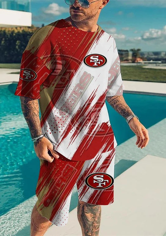 San Francisco 49ers T-shirt and Shorts AZTS133