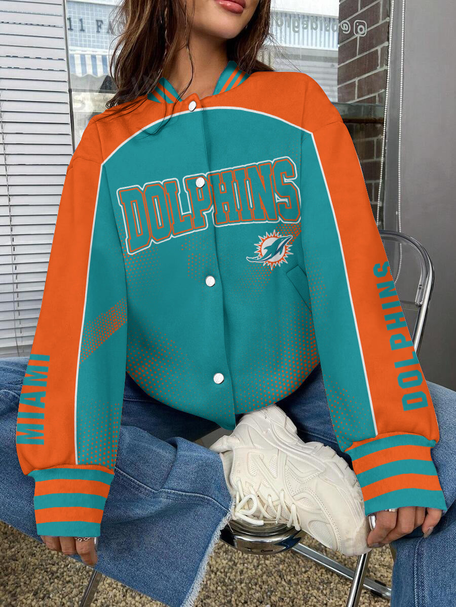 Miami Dolphins National Football League Varsity Jacket AZBTVJK000542