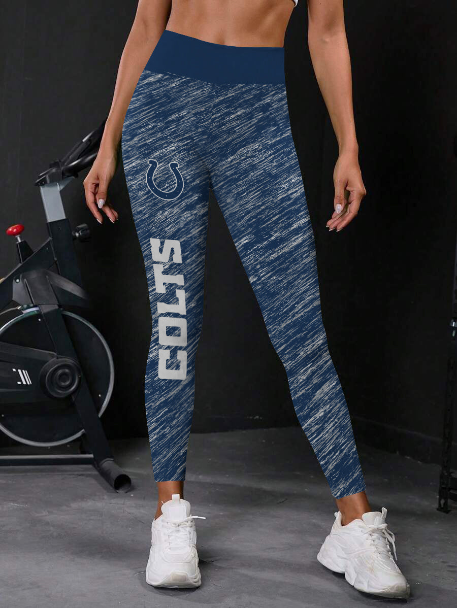 Indianapolis Colts High Waist Push Up Printed Leggings (1)