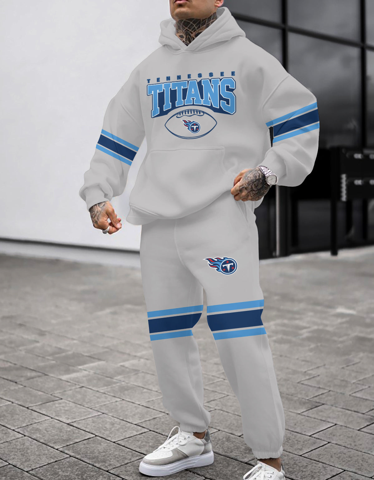 Tennessee Titans Combo Pullover Hoodie And Sweatpants AZBTPHSP000357