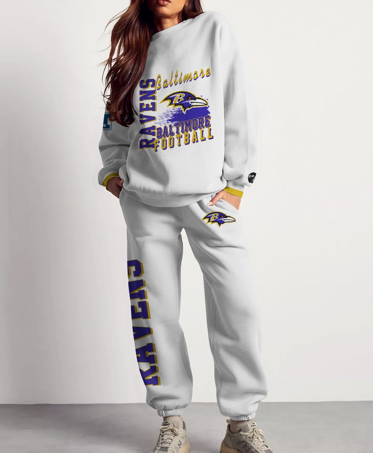 Baltimore Ravens Combo 3D Sweatsuit and Sweatpants Unisex CBSP402