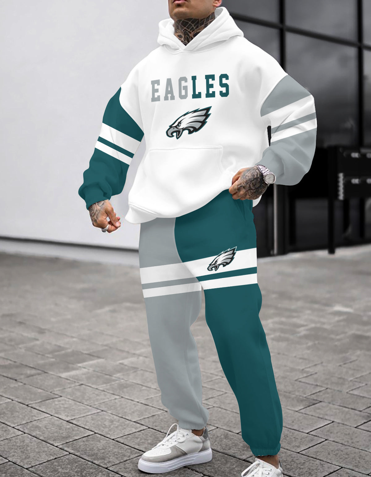 Philadelphia Eagles Combo Pullover Hoodie And Sweatpants AZBTPHSP000069