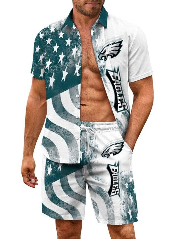 Philadelphia Eagles Combo Hawaiian Shirt and Shorts AZBTHWSS000106