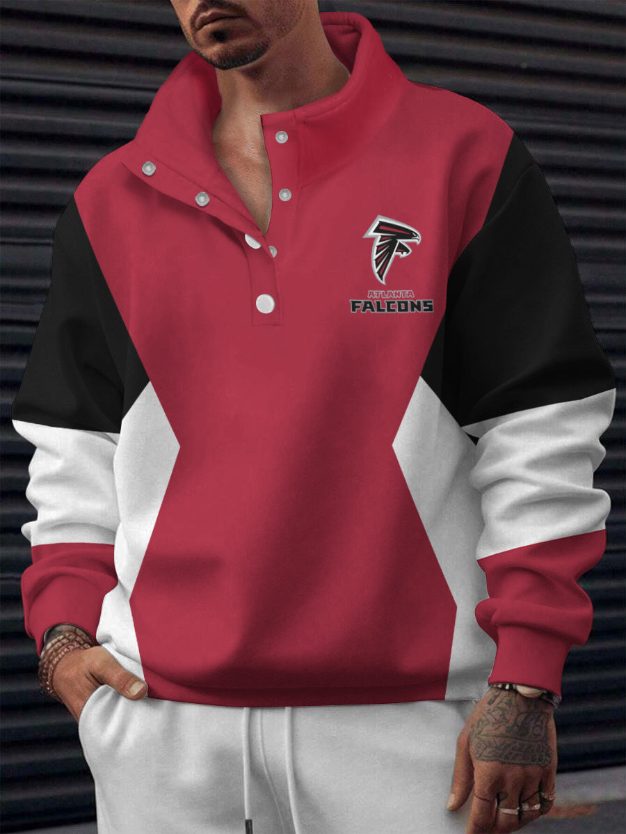 Atlanta Falcons Casual Colorful Stand Collar Sweatshirt AZBTSCSW000537