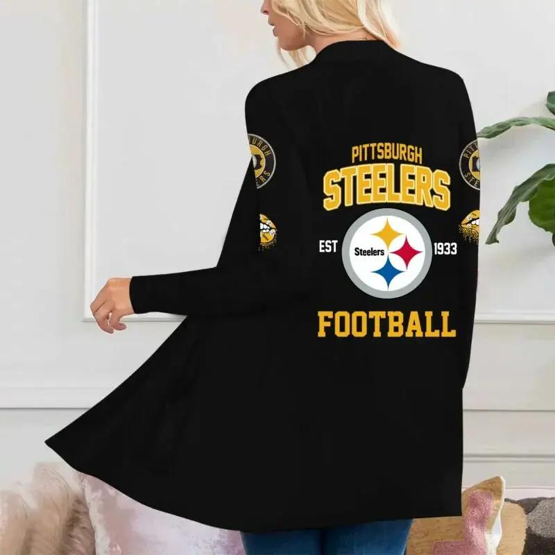 Pittsburgh Steelers Women Patch Pocket Cardigan BT157