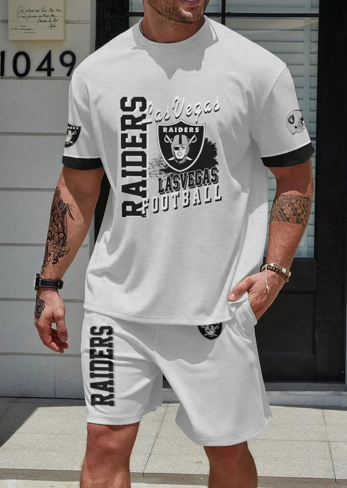Las Vegas Raiders T-shirt and Shorts AZBTTSAS000011