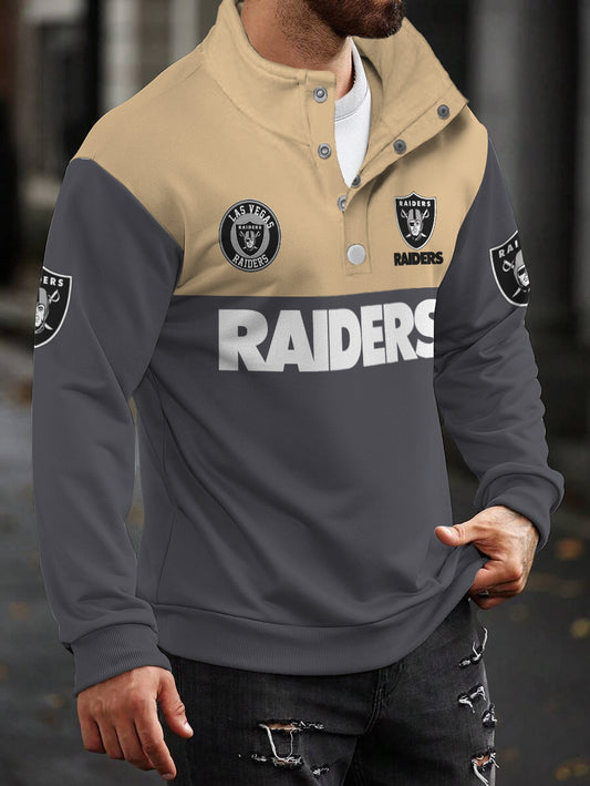 Las Vegas Raiders Casual Colorful Stand Collar Sweatshirt AZBTSCSW000426