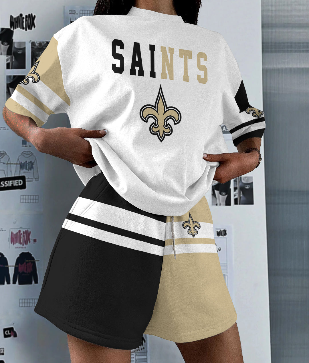 New Orleans Saints  Limited Edition Top And Shorts Two-Piece Suits