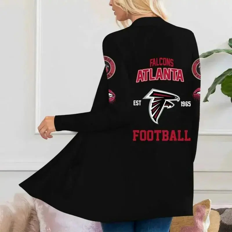 Atlanta Falcons Women Patch Pocket Cardigan BT006