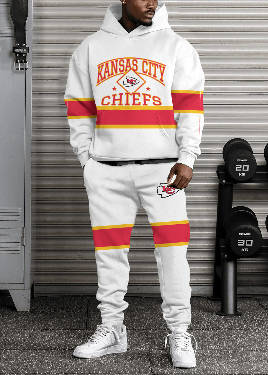 Kansas City Chiefs Combo Pullover Hoodie And Sweatpants AZBTPHSP000420