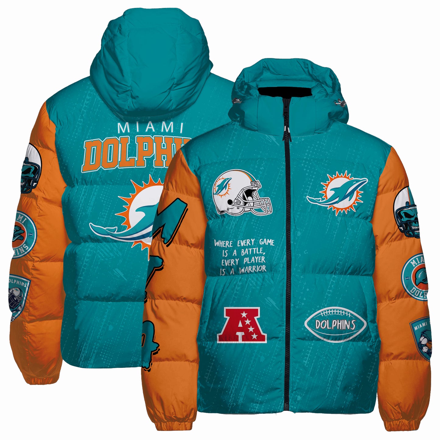 Miami Dolphins CozyCloud Down Jacket AZBTDWJ000132