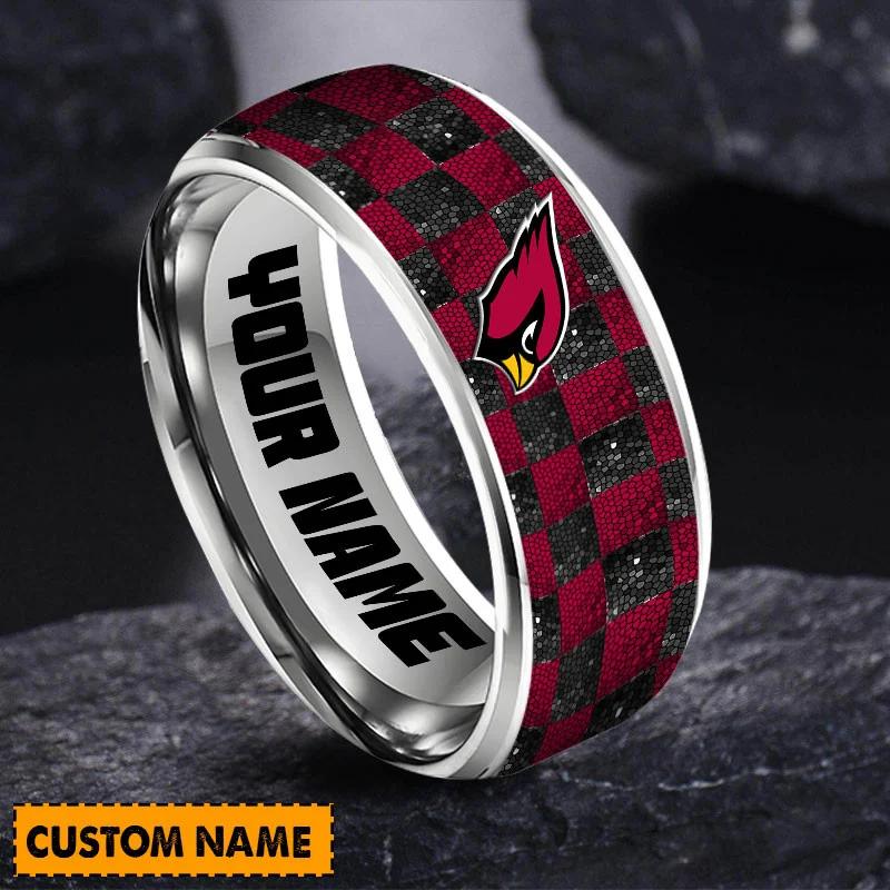 Arizona Cardinals Special Stainless Ring Custom Name AZBTSR000025