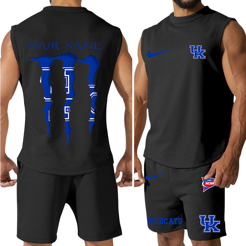 Kentucky Wildcats Colorful Combo Men Jersey Tank Top and Shorts AZBTCMJTTS000043