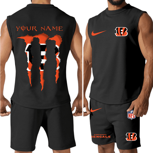 Cincinnati Bengals Colorful Combo Men Jersey Tank Top and Shorts AZBTCMJTTS000012