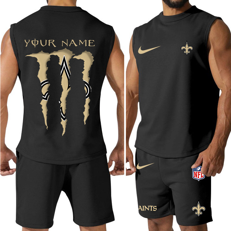 New Orleans Saints Colorful Combo Men Jersey Tank Top and Shorts AZBTCMJTTS000025