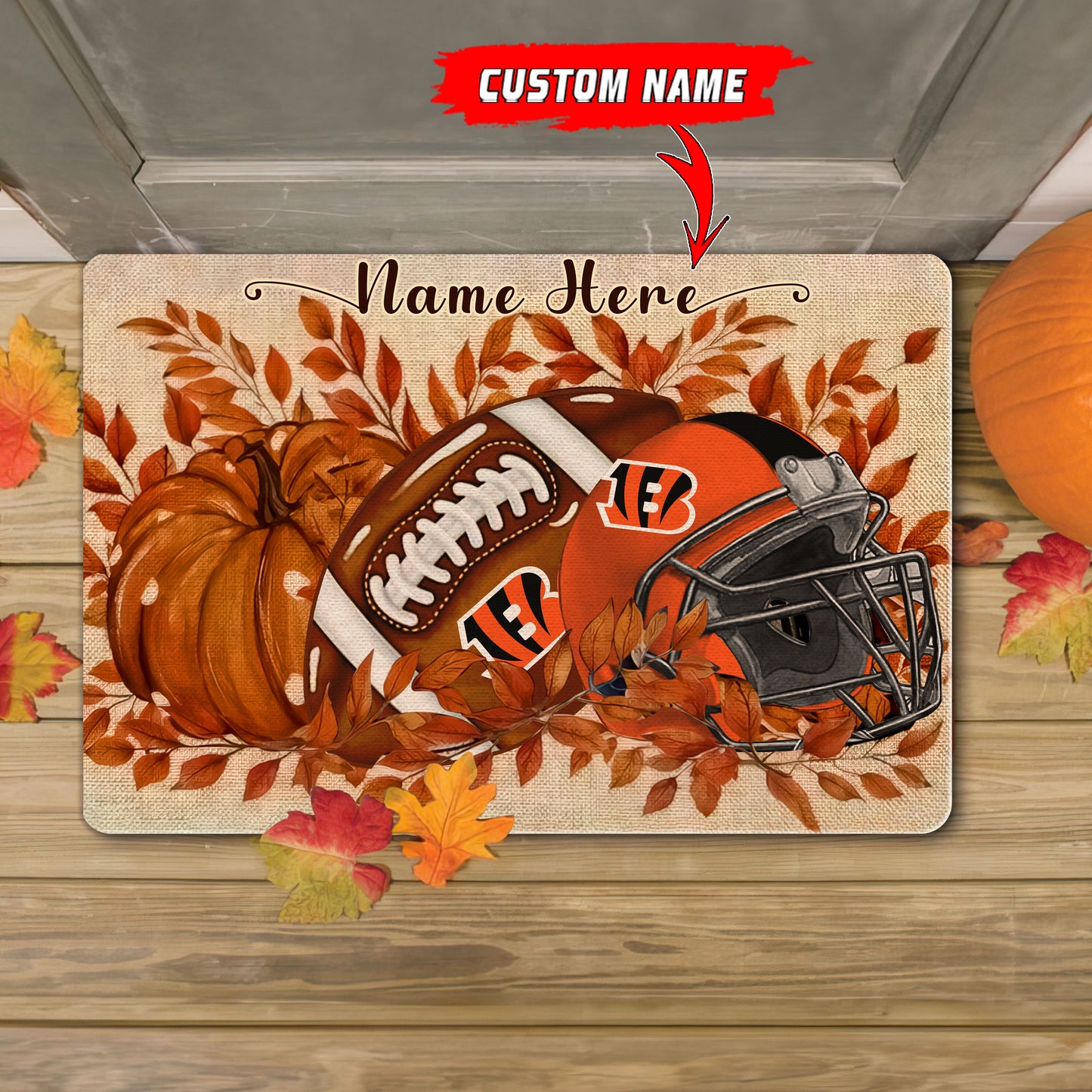 Cincinnati Bengals  Fall Doormat New Collection AZBTDM000048