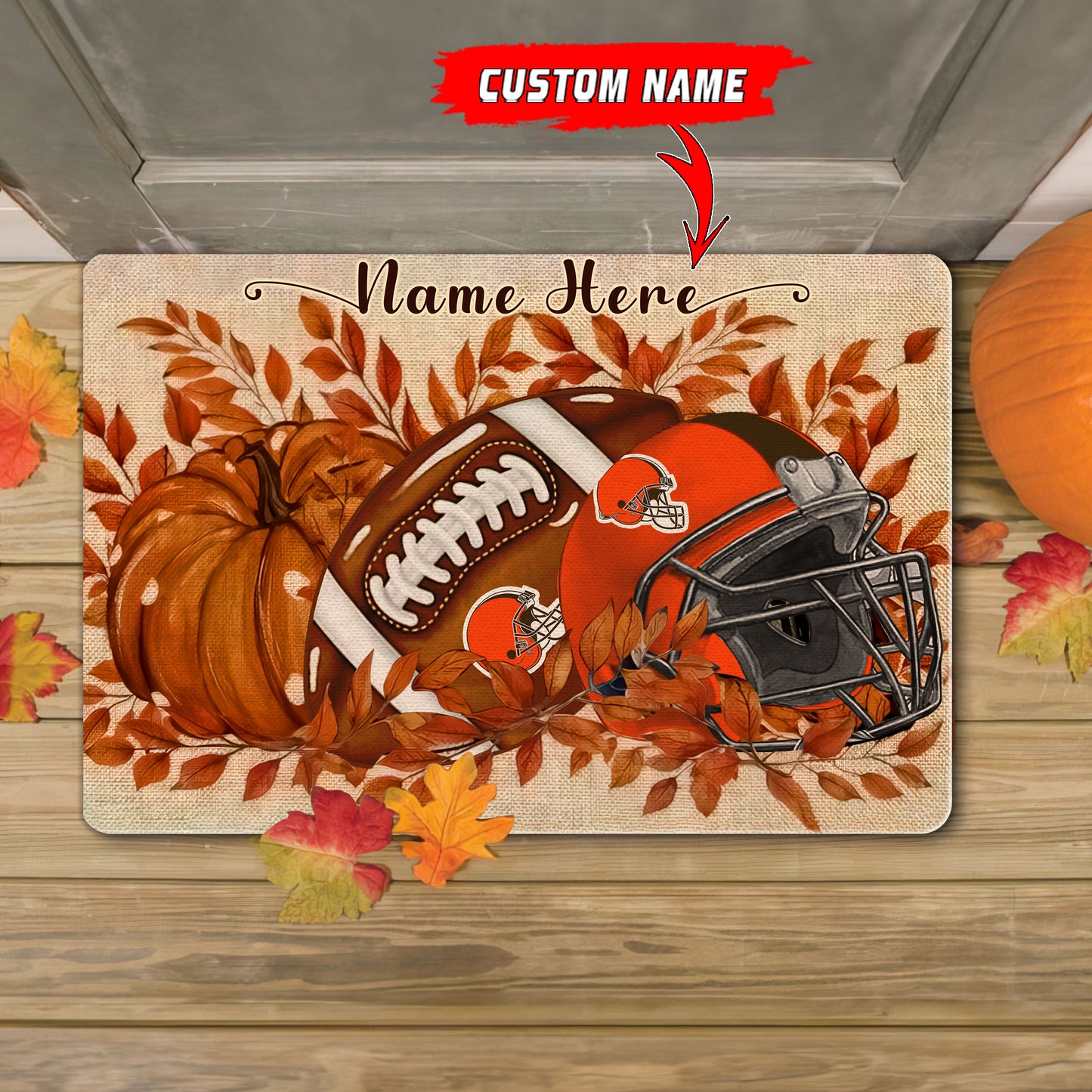 Cleveland Browns  Fall Doormat New Collection AZBTDM000049