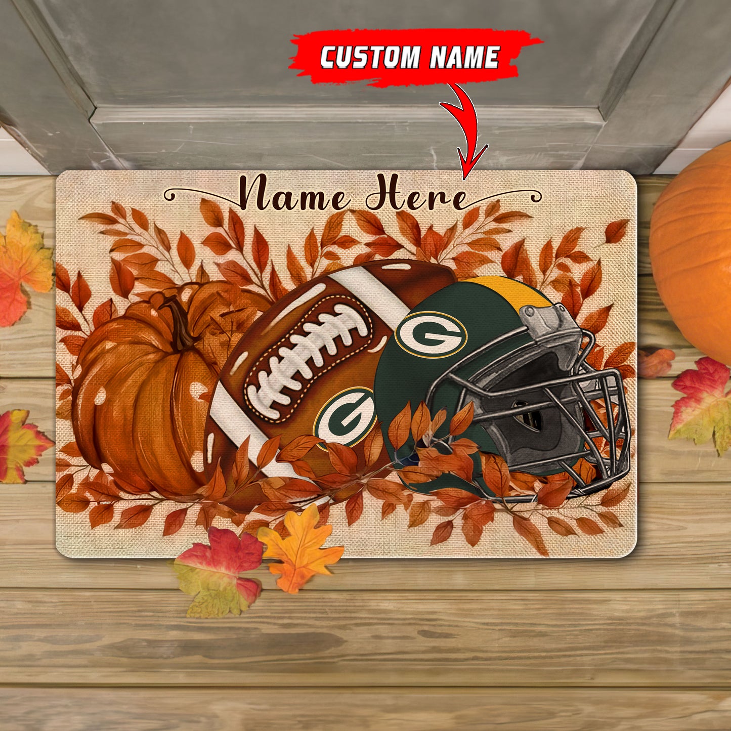 Green Bay Packers  Fall Doormat New Collection AZBTDM000052