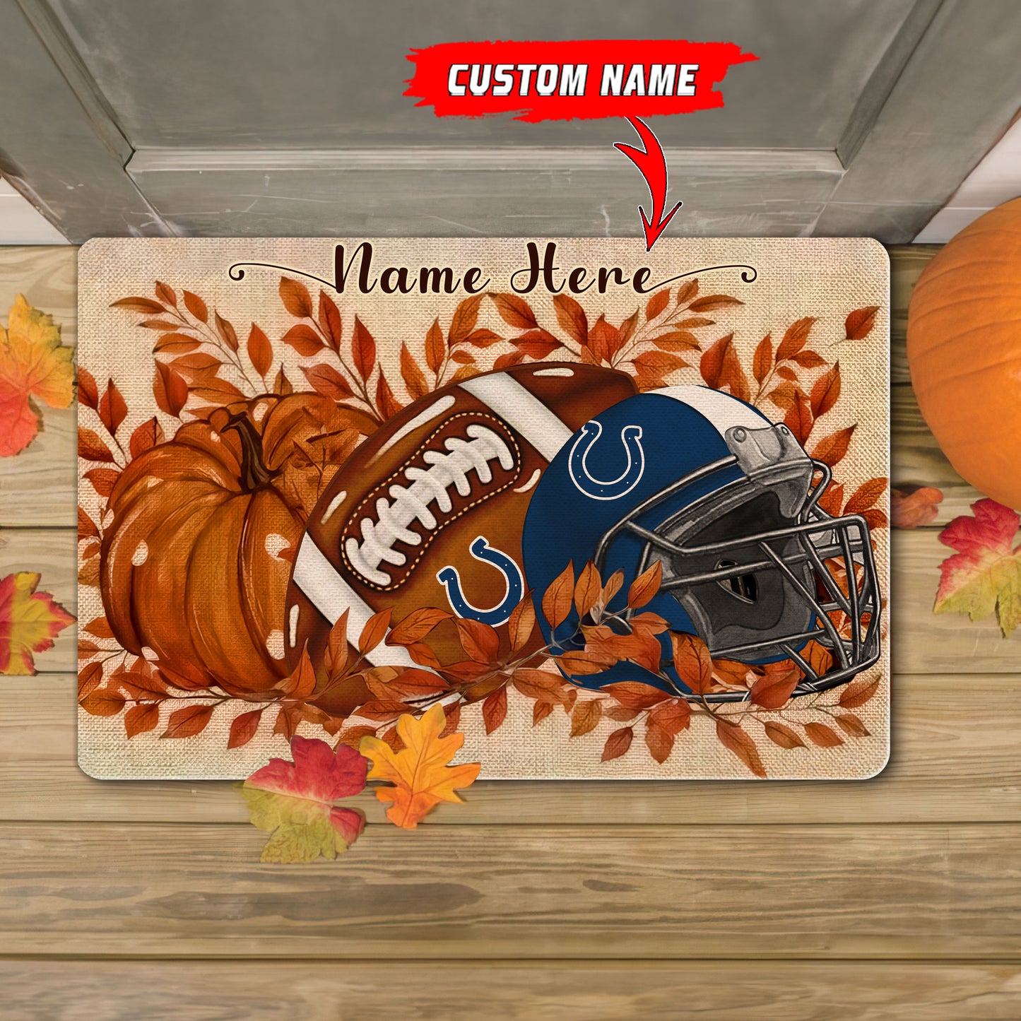Indianapolis Colts  Fall Doormat New Collection AZBTDM000056