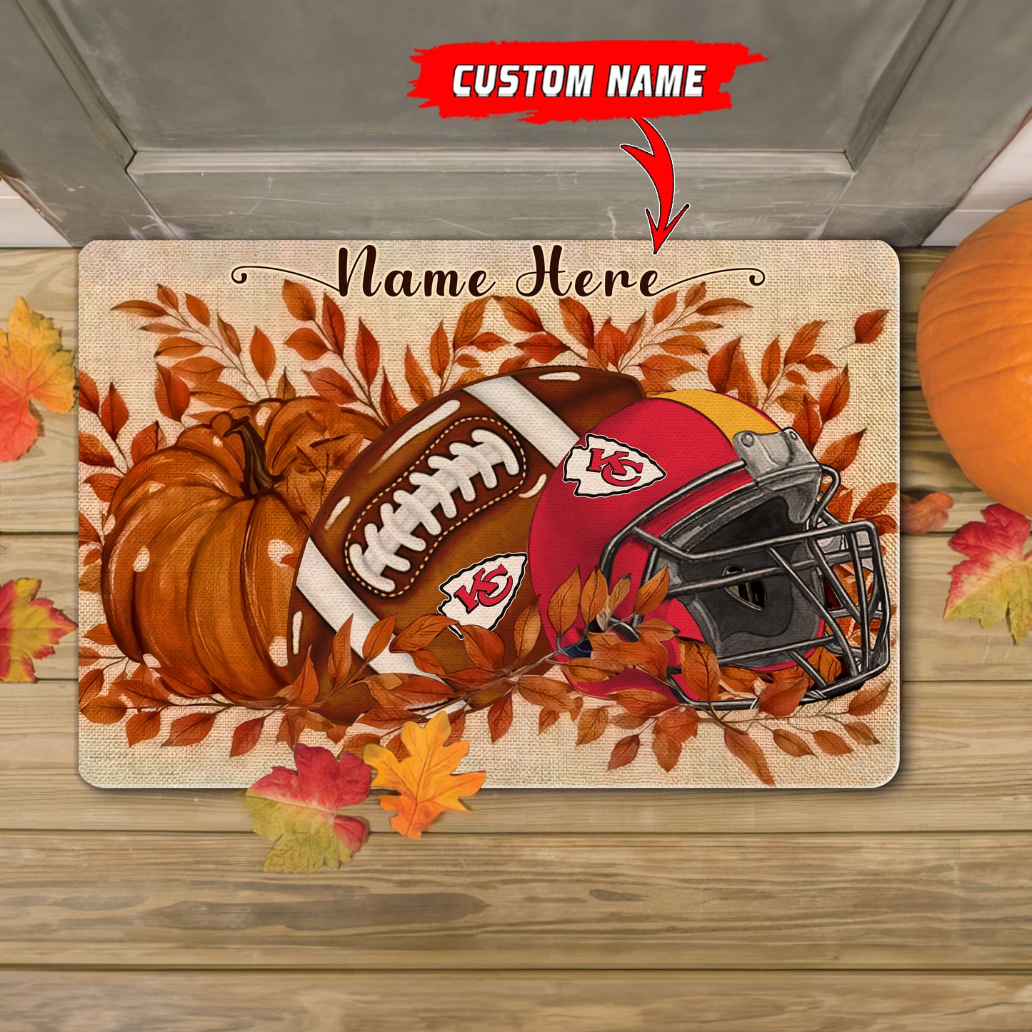 Kansas City Chiefs  Fall Doormat New Collection AZBTDM000057