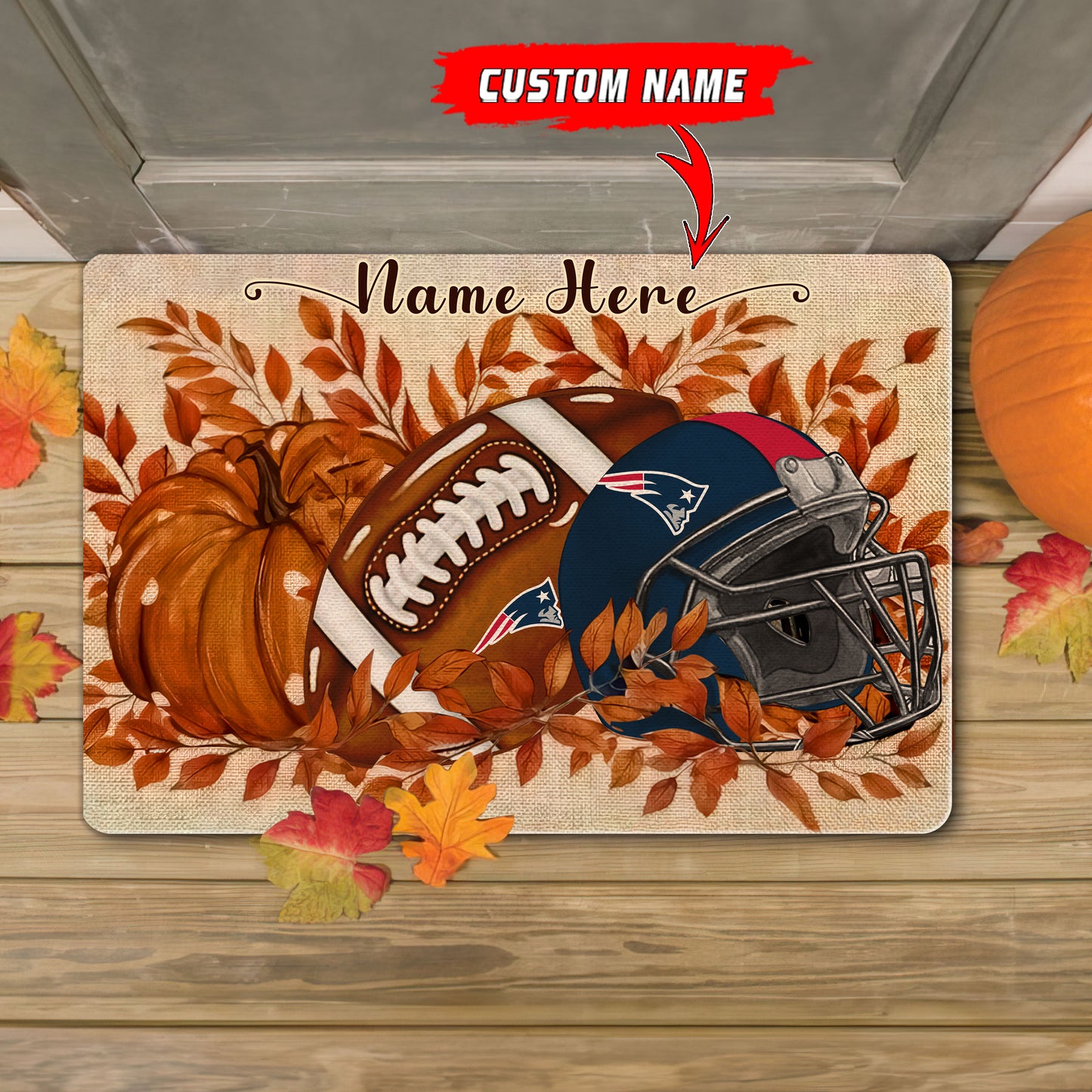 New England Patriots  Fall Doormat New Collection AZBTDM000063
