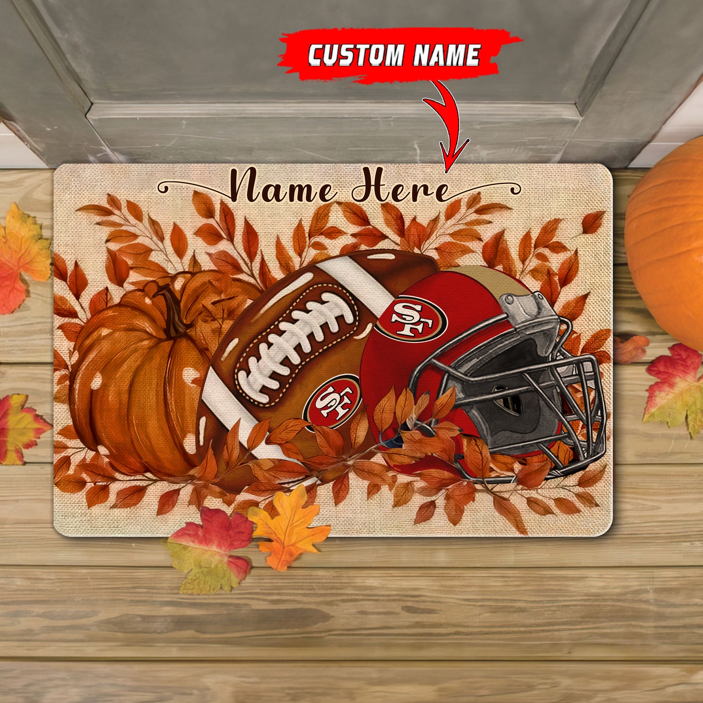 San Francisco 49ers  Fall Doormat New Collection AZBTDM000069