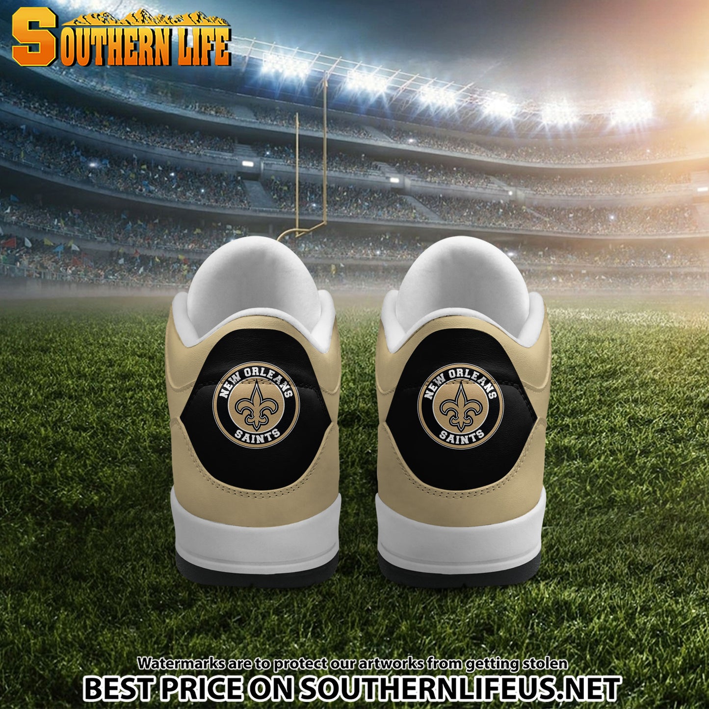 New Orleans Saints JD3 New Sport Football Sneakers AZBTAJ3000284