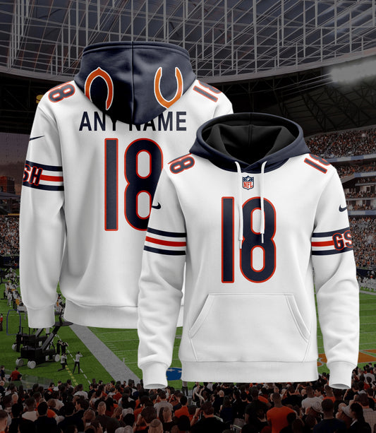 Chicago Bears New Personalized Football Hoodie Style Jersey AZBTJSHD000061