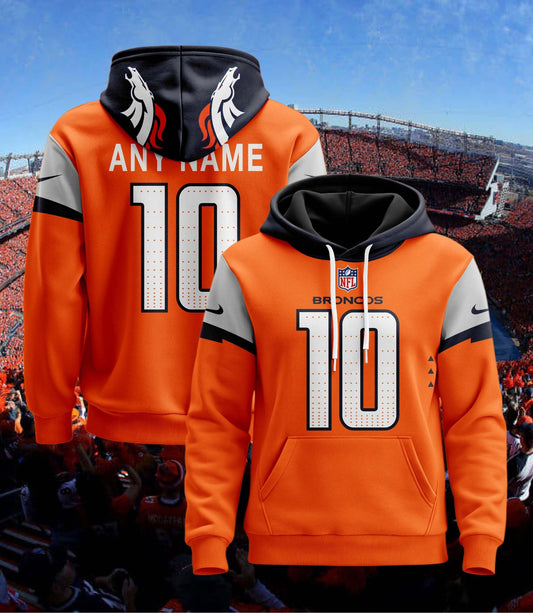 Denver Broncos New Personalized Football Hoodie Style Jersey AZBTJSHD000069