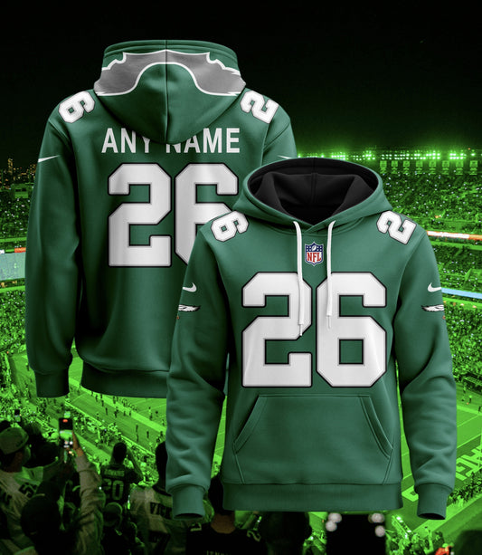 Philadelphia Eagles New Personalized Football Hoodie Style Jersey AZBTJSHD000010