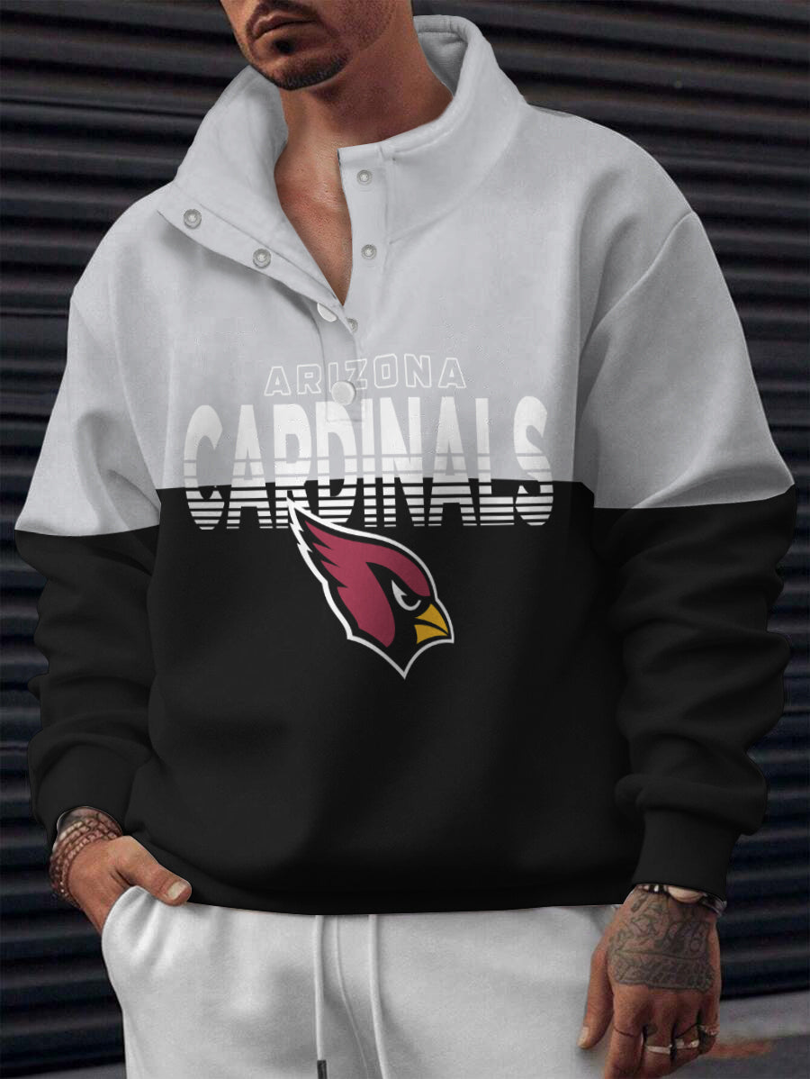 Arizona Cardinals Casual Colorful Stand Collar Sweatshirt AZBTSCSW000559