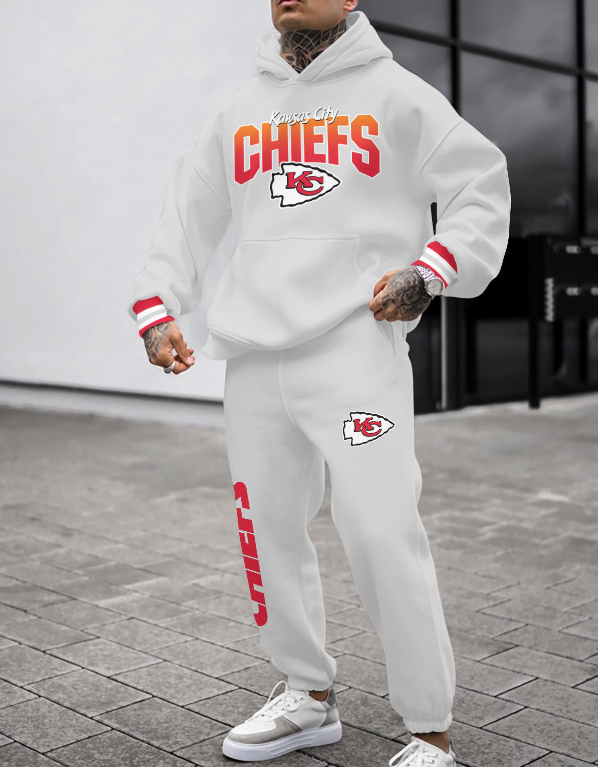 Kansas City Chiefs Combo Pullover Hoodie And Sweatpants AZBTPHSP000036