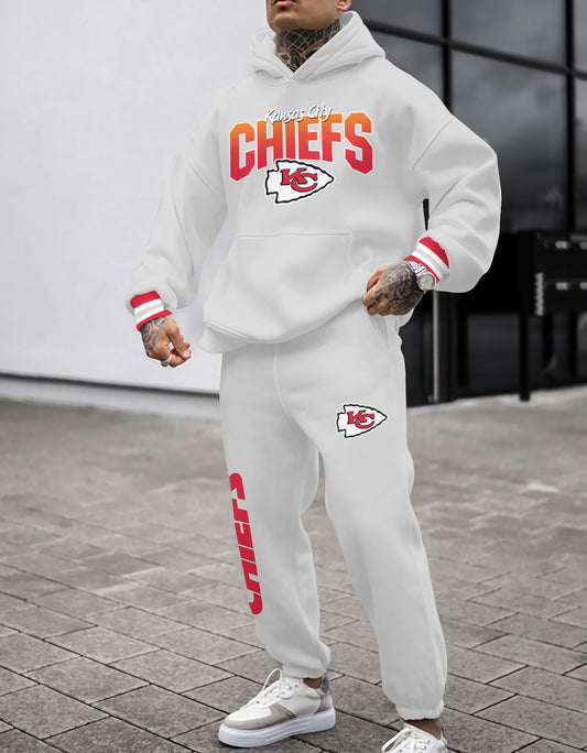 Kansas City Chiefs Combo Pullover Hoodie And Sweatpants AZBTPHSP000036