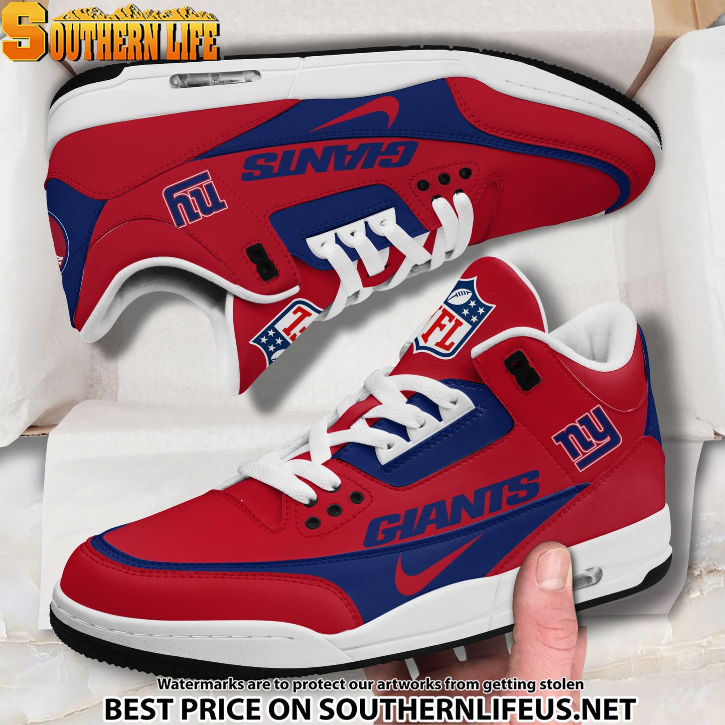 New York Giants JD3 New Sport Football Sneakers AZBTAJ3000285