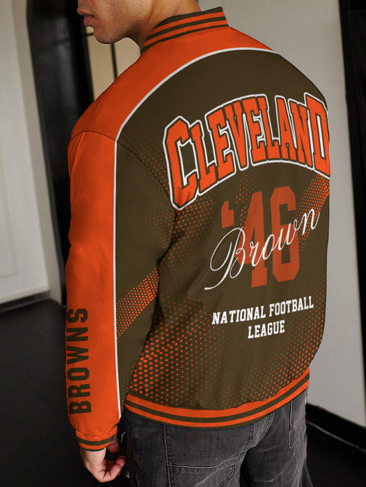 Cleveland Browns National Football League Varsity Jacket AZBTVJK000433