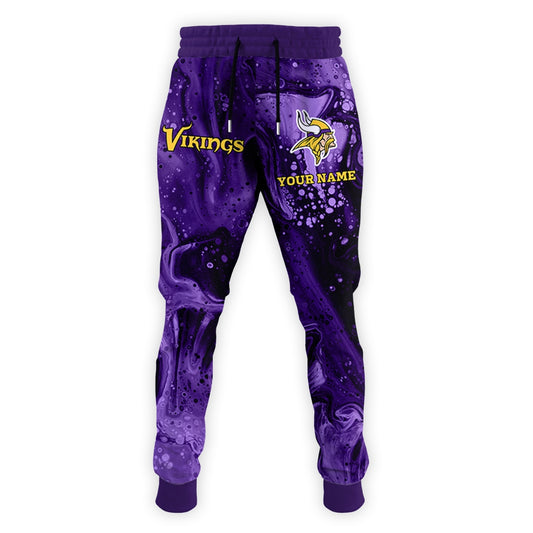 Minnesota Vikings Personalized Hoodie and Joggers AZCHD995