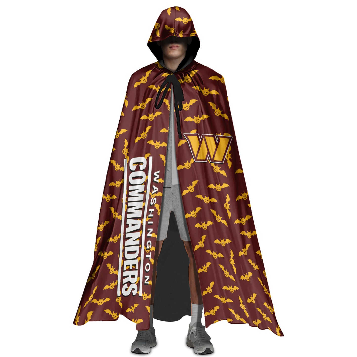Washington Commanders Halloween Bats Limited Edition All-Over Print Halloween Cloak