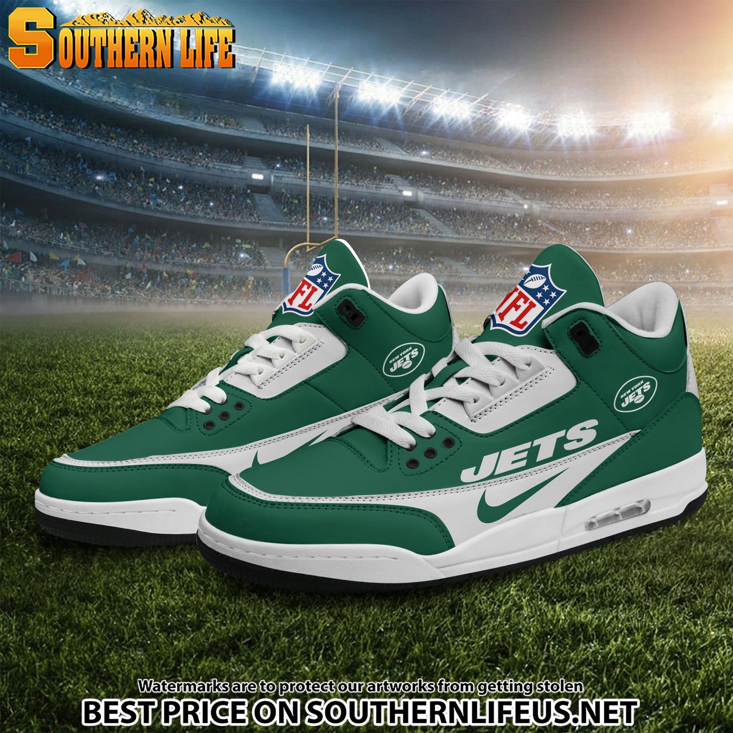 New York Jets JD3 New Sport Football Sneakers AZBTAJ3000286