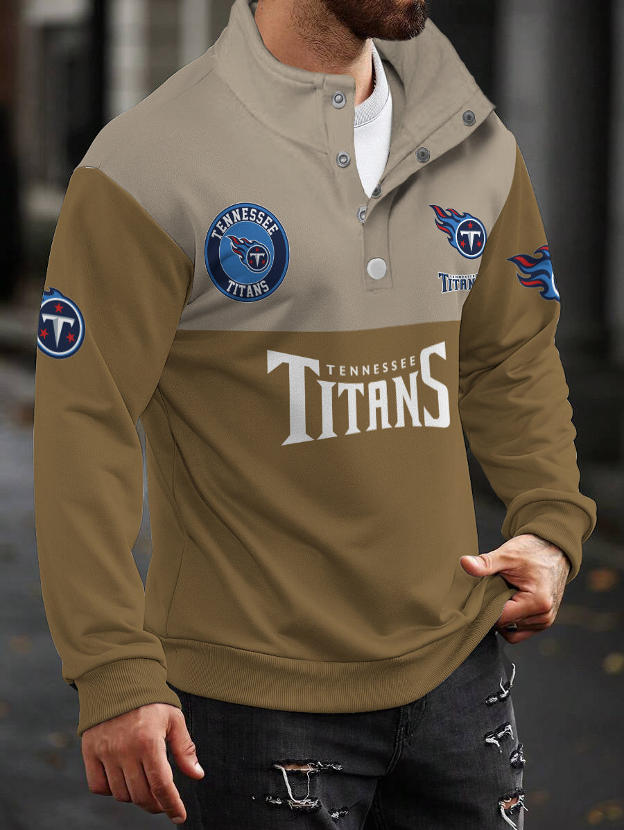 Tennessee Titans Casual Colorful Stand Collar Sweatshirt AZBTSCSW000323