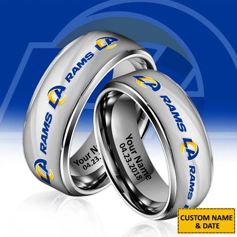 Los Angeles Rams Special Stainless Ring Custom Name AZBTSR000036