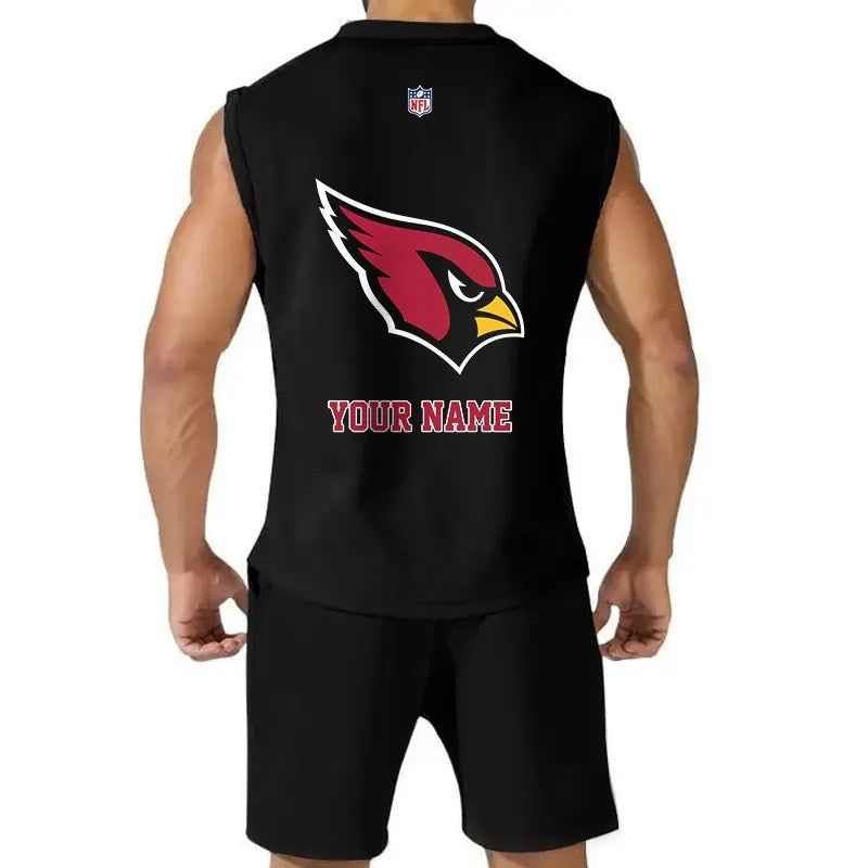 Arizona Cardinals Combo Men Jersey Tank Top and Shorts AZICOTATTMS00025