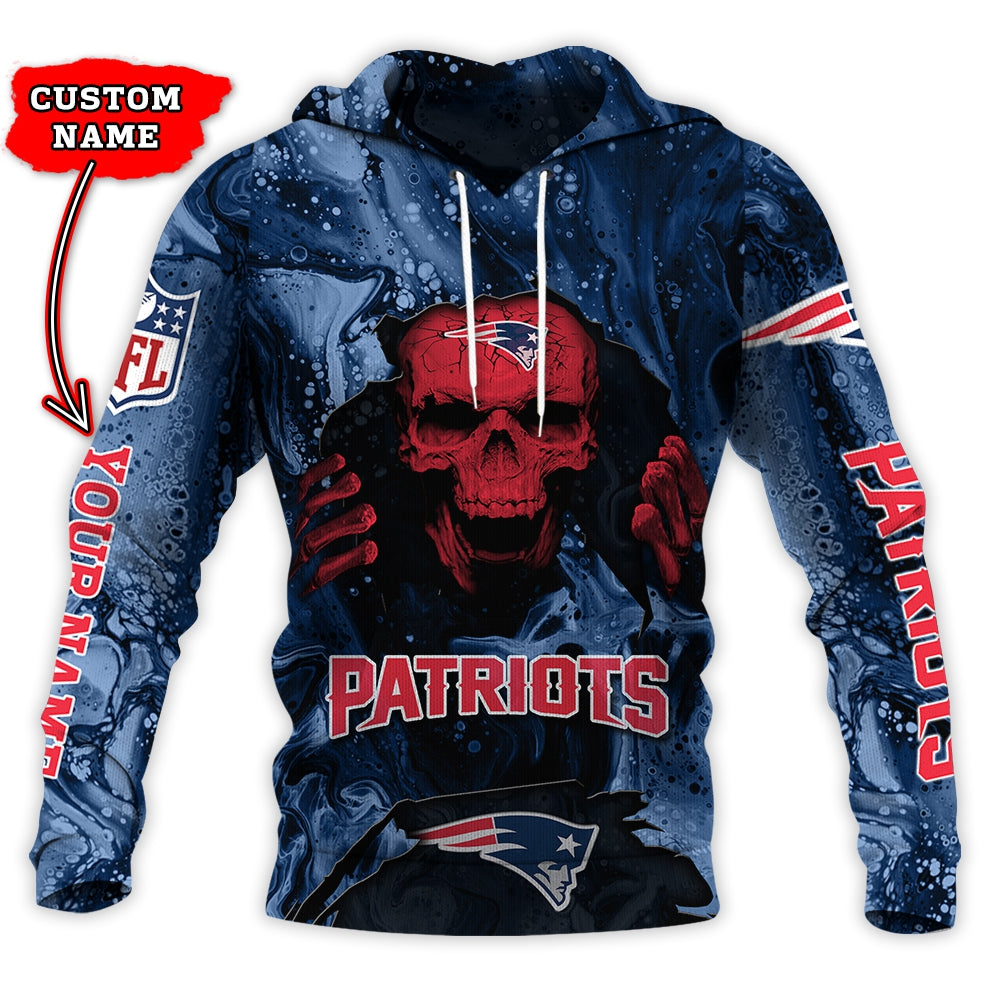 New England Patriots Personalized Hoodie and Joggers AZCHD996