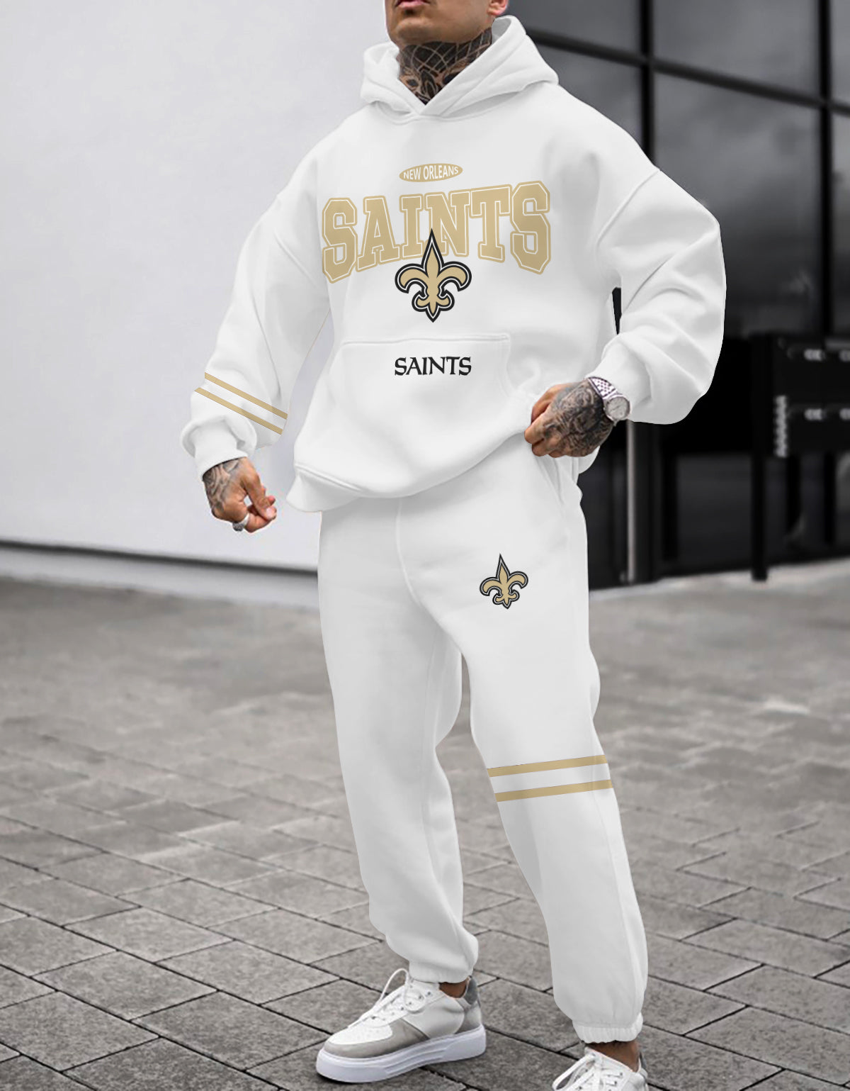 New Orleans Saints Combo Pullover Hoodie And Sweatpants AZBTPHSP000117