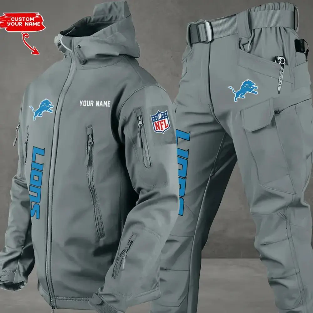 Detroit Lions Outdoor Jacket and Pants 000006