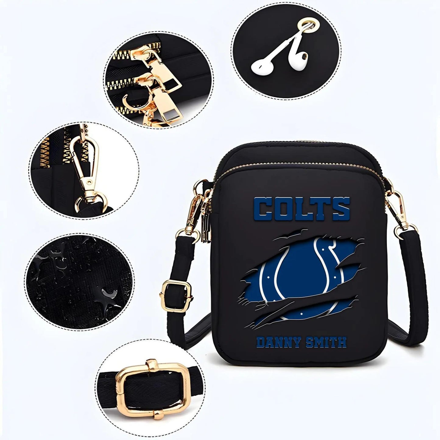 Indianapolis Colts Mini Crossbody Bag for Women New Trending 2025 AZBT2DMCB000046