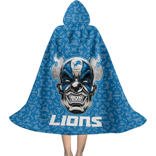 Detroit Lions Halloween Clown Limited Edition All-Over Print Halloween Cloak